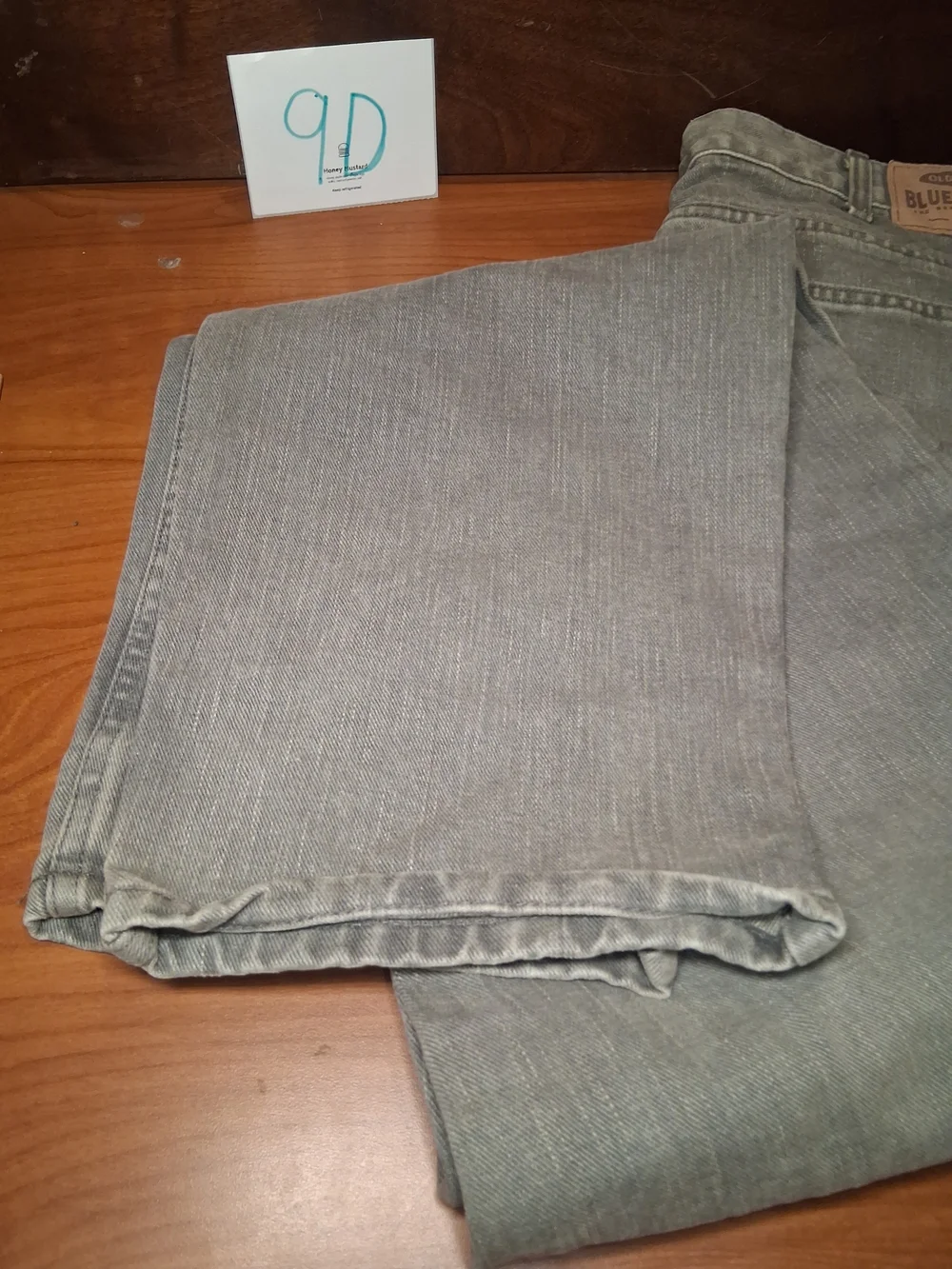 Old Navy Men's Gray Bootcut Jeans De-Luxe 36x34